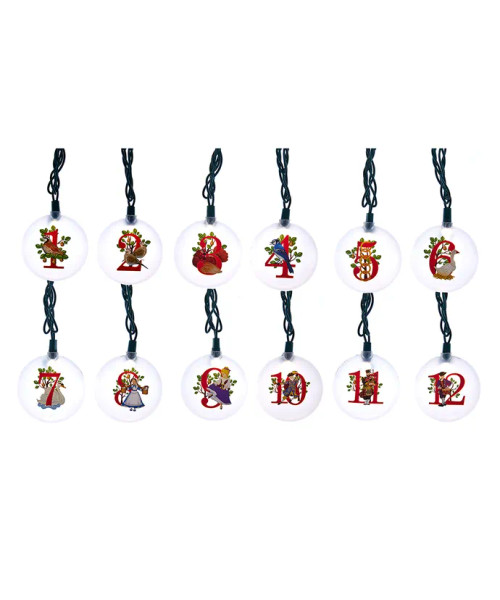 12-LIGHT TWELVE DAYS OF CHRISTMAS LIGHT SET - UL4372 12-LIGHT TWELVE DAYS OF CHRISTMAS LIGHT SET - UL4372