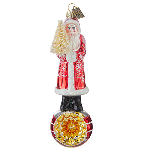 6.5" ELEGANT SNOWFLAKE SANTA ORNAMENT - 4253162 6.5" ELEGANT SNOWFLAKE SANTA ORNAMENT - 4253162