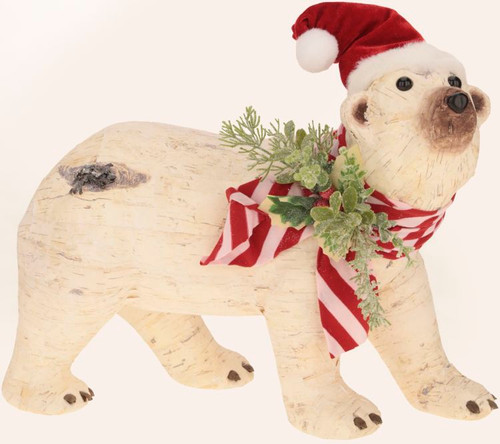 BEAR WITH PEPPERMINT BOW - 35-34946 BEAR WITH PEPPERMINT BOW - 35-34946