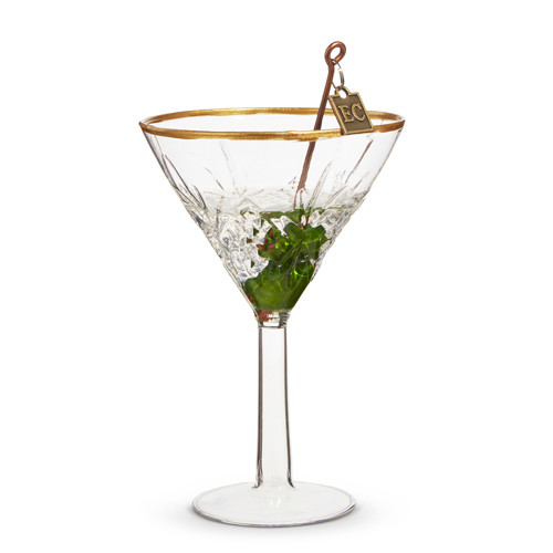 4.75" ELEGANT MARTINI ORNAMENT - 4353120