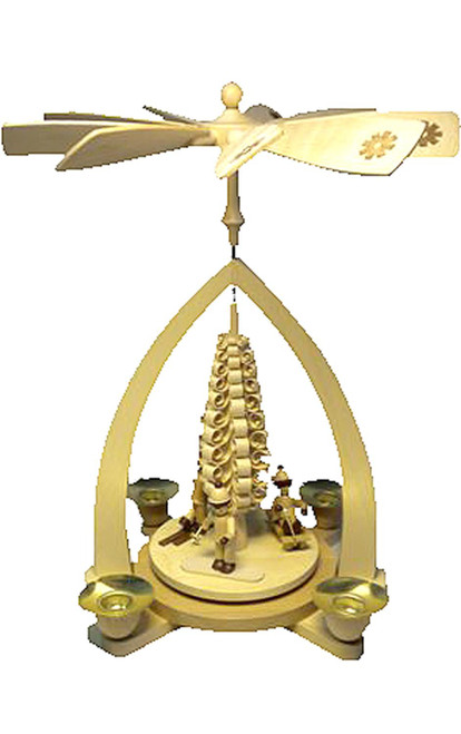 1 TIER CHILDREN ENJOYING WINTER SPORTS NATURAL PYRAMID - 15601 1 TIER CHILDREN ENJOYING WINTER SPORTS NATURAL PYRAMID - 15601