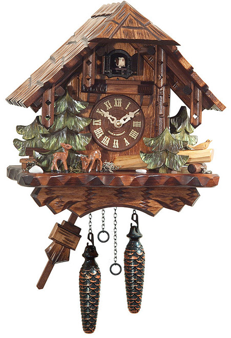 DEER AND TREES CLOCK - 427QM
