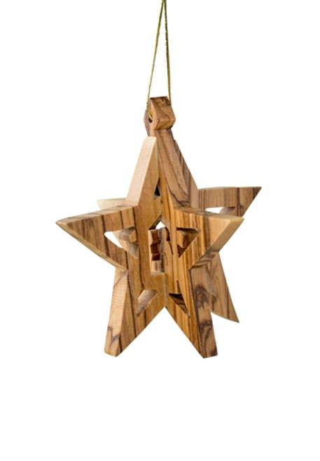 3-D STAR W/ STABLE AND NATIVITY - 3D-08
