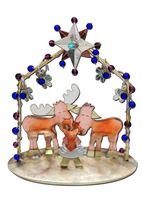 MOOSE FAMILY NATIVITY TABLETOP - 967-054