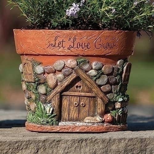 LET LOVE GROW GARDEN PLANTER - 18298