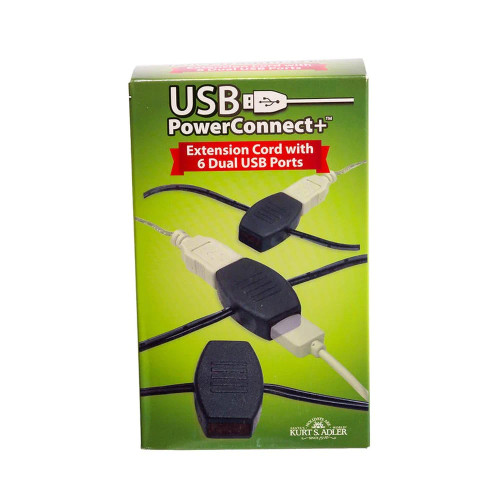 USB EXTENSION CORD W/12 POWER OUTLETS - USB0002