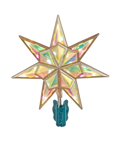 11.5" 7 POINT LED IRIDESCENT STAR TREETOP - AD2685