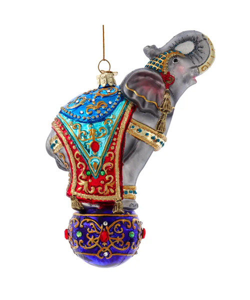 GLASS ELEPHANT ORNAMENT - BELL0015 GLASS ELEPHANT ORNAMENT - BELL0015
