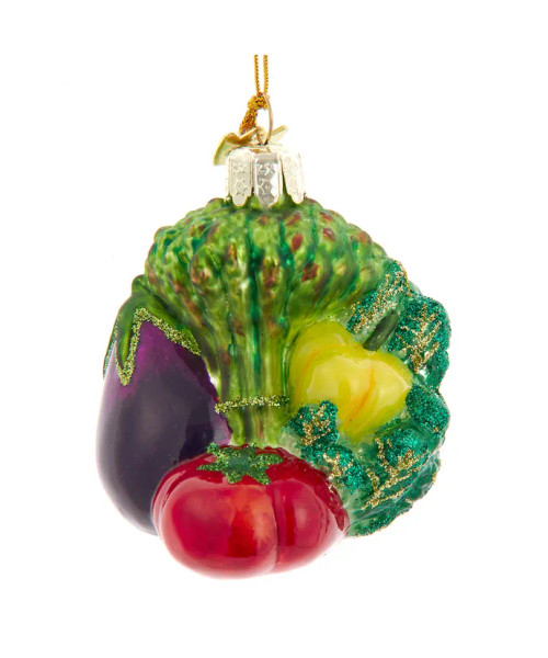 GLASS VEGGIE ARRANGEMENT ORNAMENT - NB1753 GLASS VEGGIE ARRANGEMENT ORNAMENT - NB1753