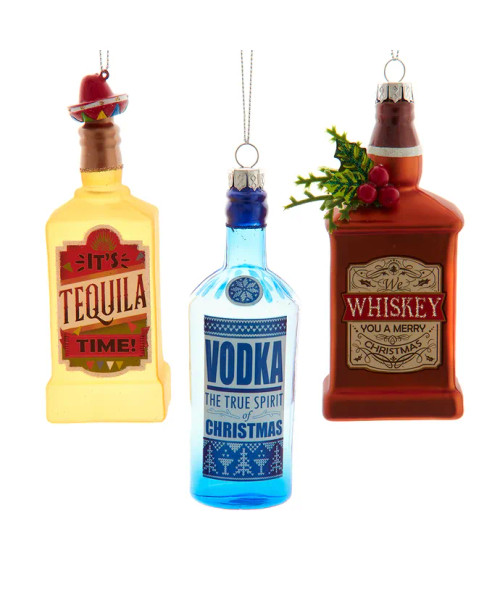 GLASS ALCOHOL ORNAMENT - J8848