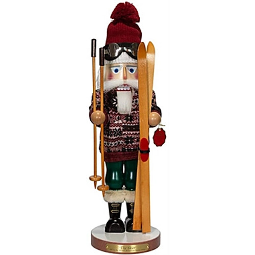 STEINBACH SKIER SANTA NUTCRACKER - ES3004 STEINBACH SKIER SANTA NUTCRACKER - ES3004