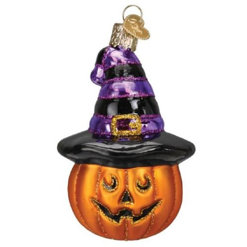 WITCH PUMPKIN ORNAMENT - 26090