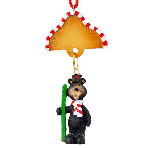 BLACK BEAR SKIER LEAVENWORTH ORNAMENT - 26720