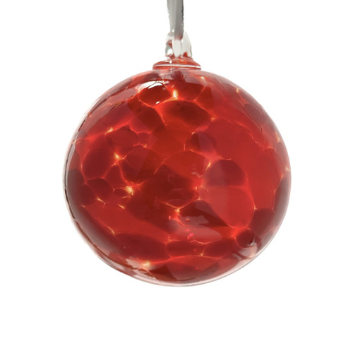 LIGHT RED AND DARK RED GLASS ORNAMENT - 141315