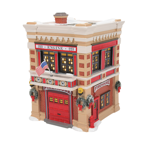 SNOW VILLAGE - ENGINE 223 FIREHOUSE - 6011422