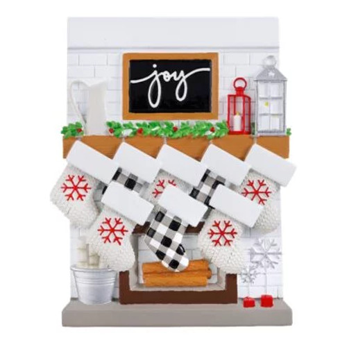 FAMILY OF 8 FIREPLACE MANTLE FAMILY ORNAMENT - OR2030-8