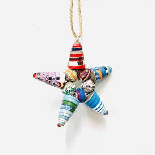 CEREAL BOX STAR  ORNAMENT - PAPI13