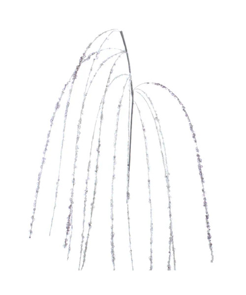 WHITE SEQUINED HANGING SPRAY - C0291 WHITE SEQUINED HANGING SPRAY - C0291
