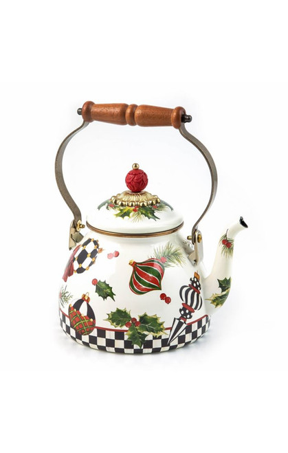 DECK THE HALLS TEA KETTLE - 89257-2133