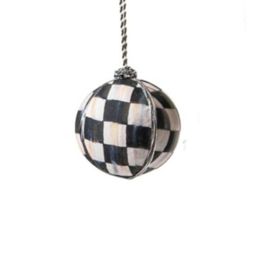 COURTLY CHECK BALL ORNAMENT - LARGE - 35800-1019