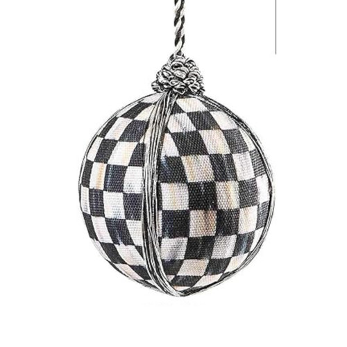 COURTLY CHECK BALL ORNAMENT - MEDIUM - 35800-1016