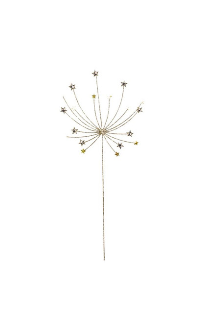 GLAM UP WIRE GLITTERED STARBURST PICK - LARGE - 34765-1309 GLAM UP WIRE GLITTERED STARBURST PICK - LARGE - 34765-1309