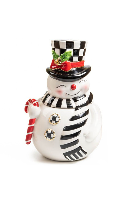 NOSTALGIA SNOWMAN COOKIE JAR - 35509-0519