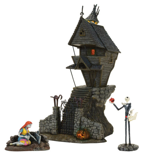 NIGHTMARE BEFORE CHRISTMAS - JACK'S HOUSE WITH SALLY SET OF 3 - 4060370