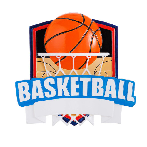 BASKETBALL SHIELD ORNAMENT - OR2528