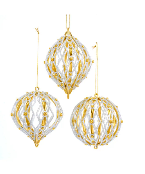 SHINY GOLD AND SILVER ORNAMENT - T2605 SHINY GOLD AND SILVER ORNAMENT - T2605