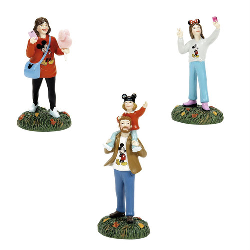 DISNEY HALLOWEEN - VISITING THE PARK SET OF 3 - 6014559