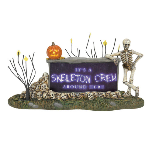HALLOWEEN - SKELETON CREW SIGN - 6013647