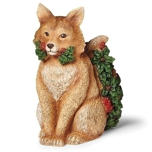 FOX WOOD CARVED STYLE FIGURE TIMBER TAILS - 137041