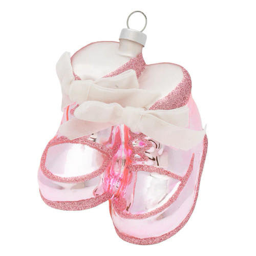 IT'S A GIRL! BOOTIES PINK ORNAMENT - 84415