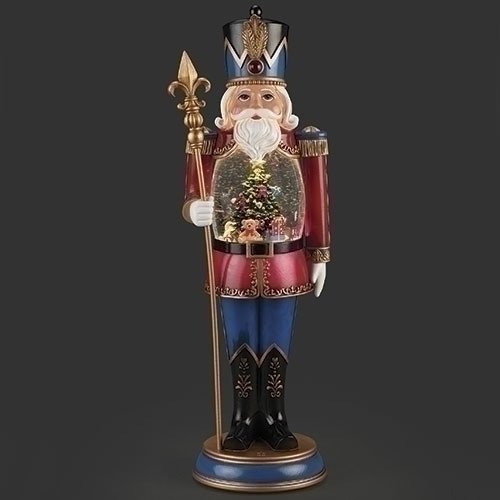 LIGHTED SWIRL NUTCRACKER STATUE WATER GLOBE- 137193 LIGHTED SWIRL NUTCRACKER STATUE WATER GLOBE- 137193