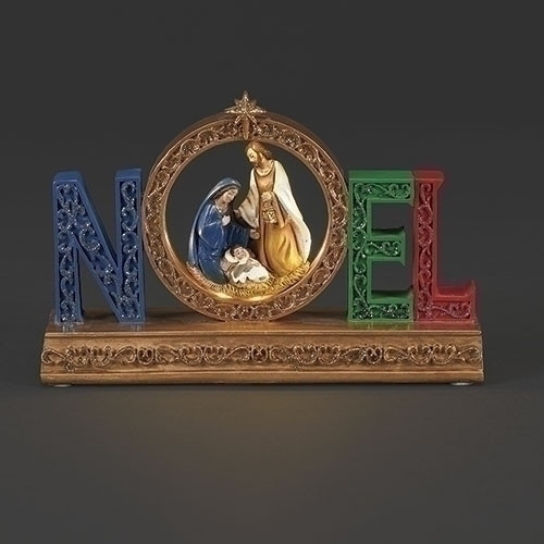 LIGHTED NOEL HOLY FAMILY - 137747