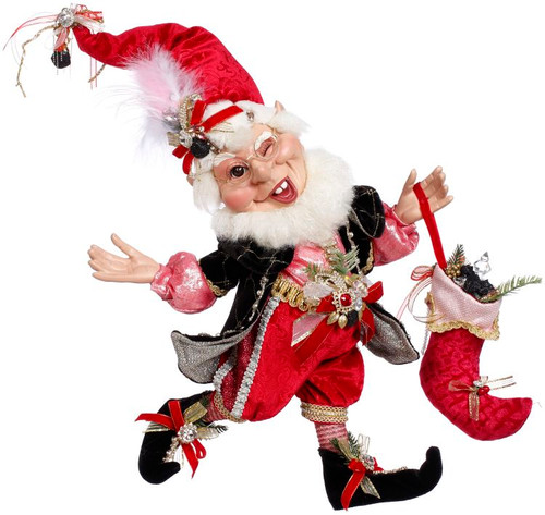 COAL STOCKING ELF 16" - MED- 51-44818 COAL STOCKING ELF 16" - MED- 51-44818