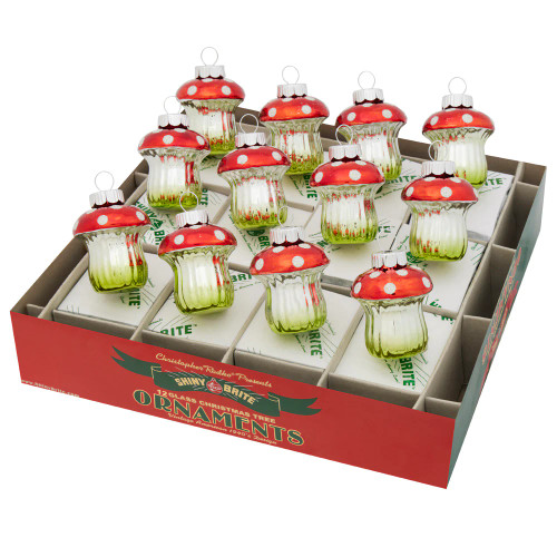 HOLIDAY SPLENDOR 12 COUNT 1.75" MUSHROOMS - 4028215