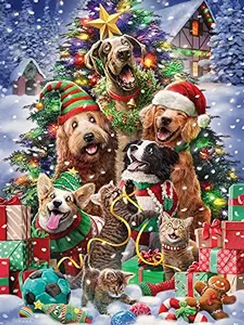 CHRISTMAS PETS PUZZLE - VC1303
