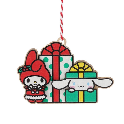 SANRIO MY MELODY AND CINNAMOROLL GIFT WRAPPED ORNAMENT - 6015570