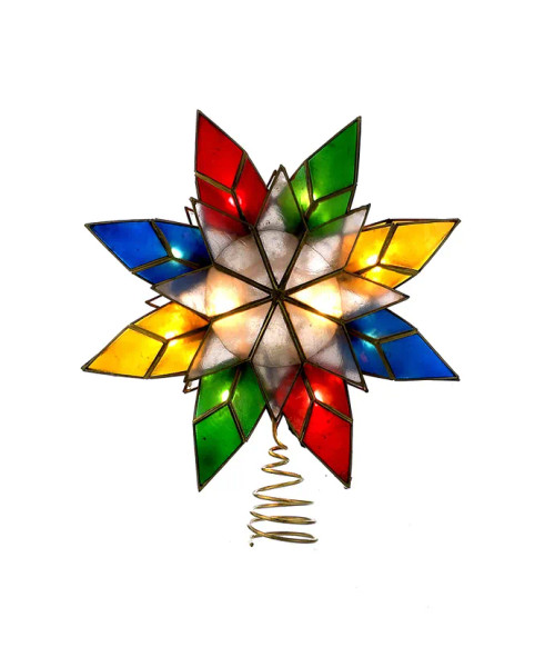 LED CAPIZ MULTICOLOR STAR TREETOPPER - UL0118MLED