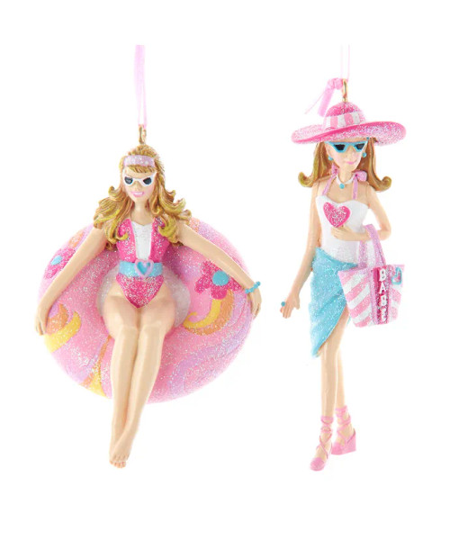 BEACH GIRL ORN - A2338