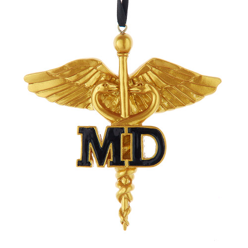 GOLD CADUCEUS DOCTOR MD - W8560