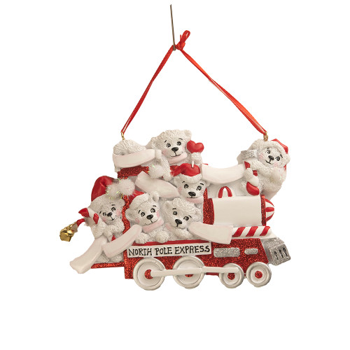 NORTH POLE EXPRESS BEAR FAMILY OF 6 - A2362