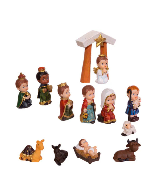 CHILDRENS NATIVITY SET 13 PIECE - D3762