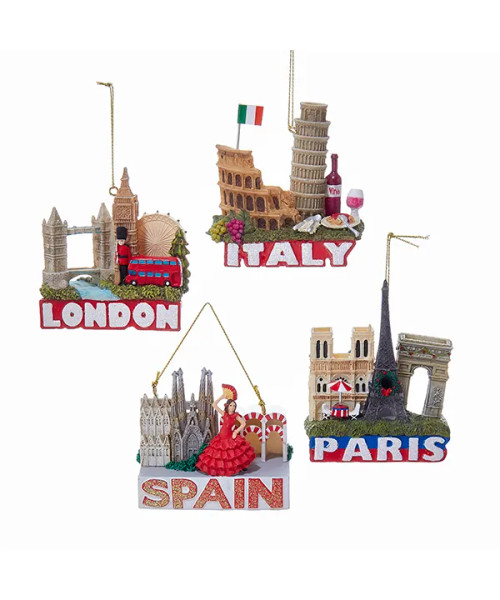 INTERNATIONAL TRAVEL ORNAMENT - C7295