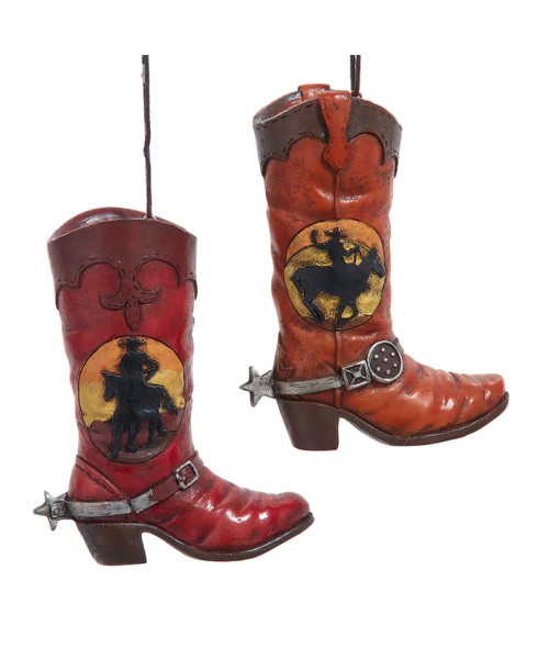 WESTERN BOOT ORNAMENT - E0930