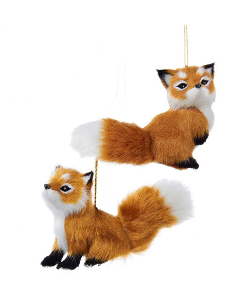PLUSH FOX ORNAMENT - C4670