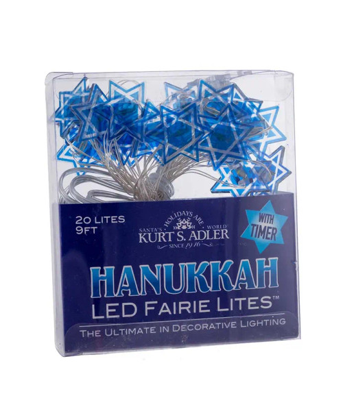 HANUKKAH BATTERY OPERATED MINI LIGHTS - C5525 HANUKKAH BATTERY OPERATED MINI LIGHTS - C5525