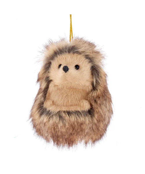 FURRY HEDGEHOG ORNAMET - F2247